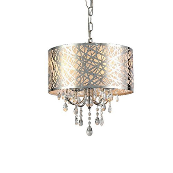 Abstract 4-light Crystal Chandelier