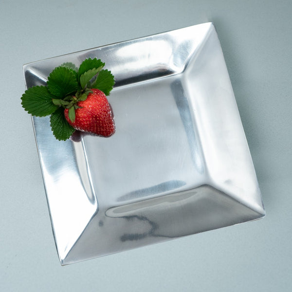 Square Shaped Silver Plate
